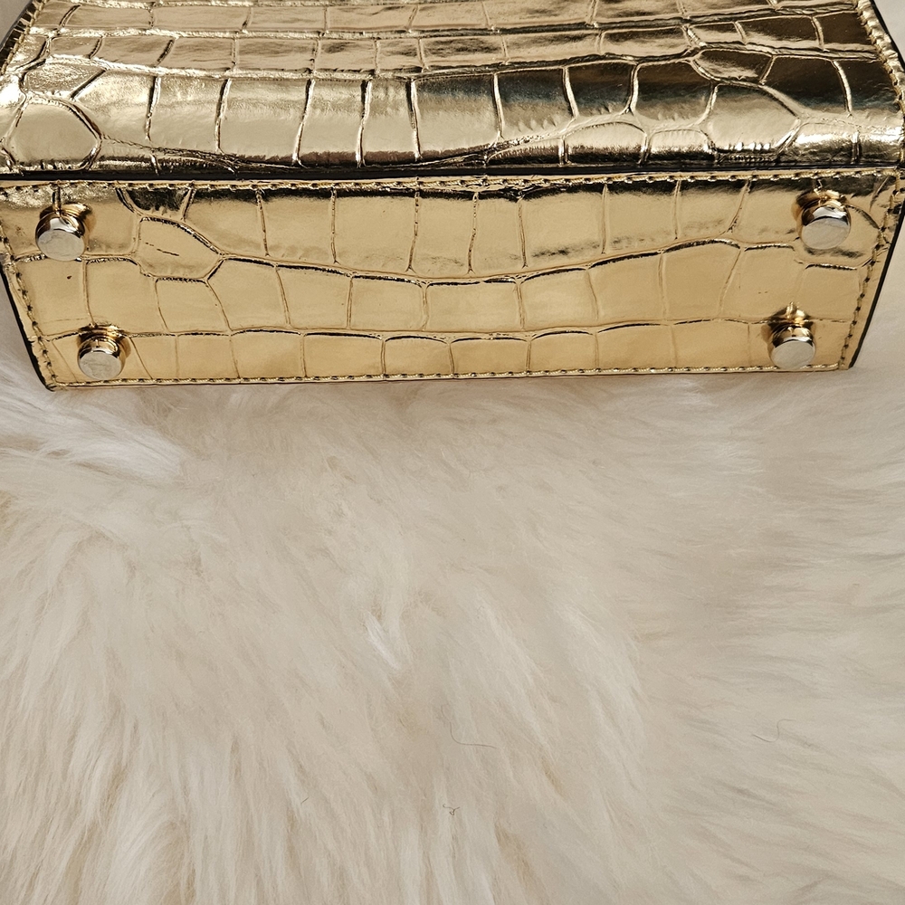 Kate Spade Gold Croc-Embossed Women's Bag - Picture 2 of 6